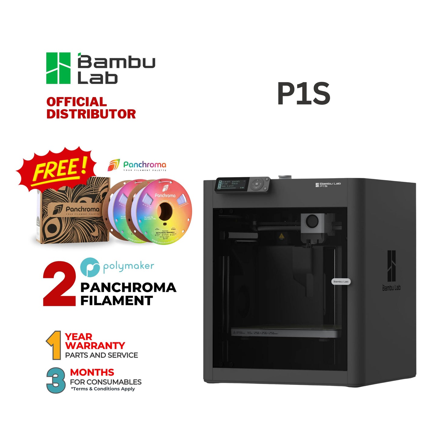 Bambu Lab P1S | P1S Combo 3D Printer