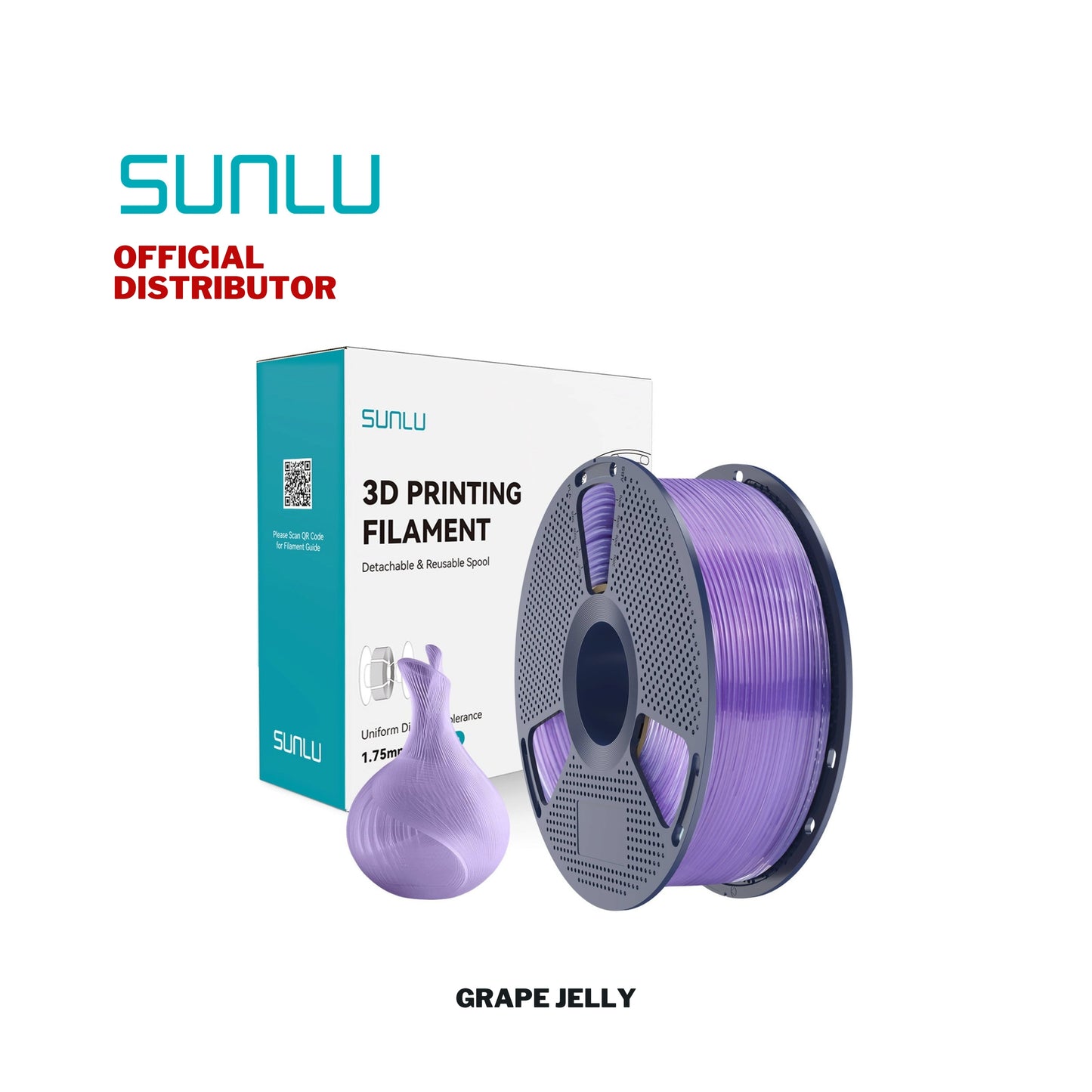 Sunlu PLA Filament Transparent