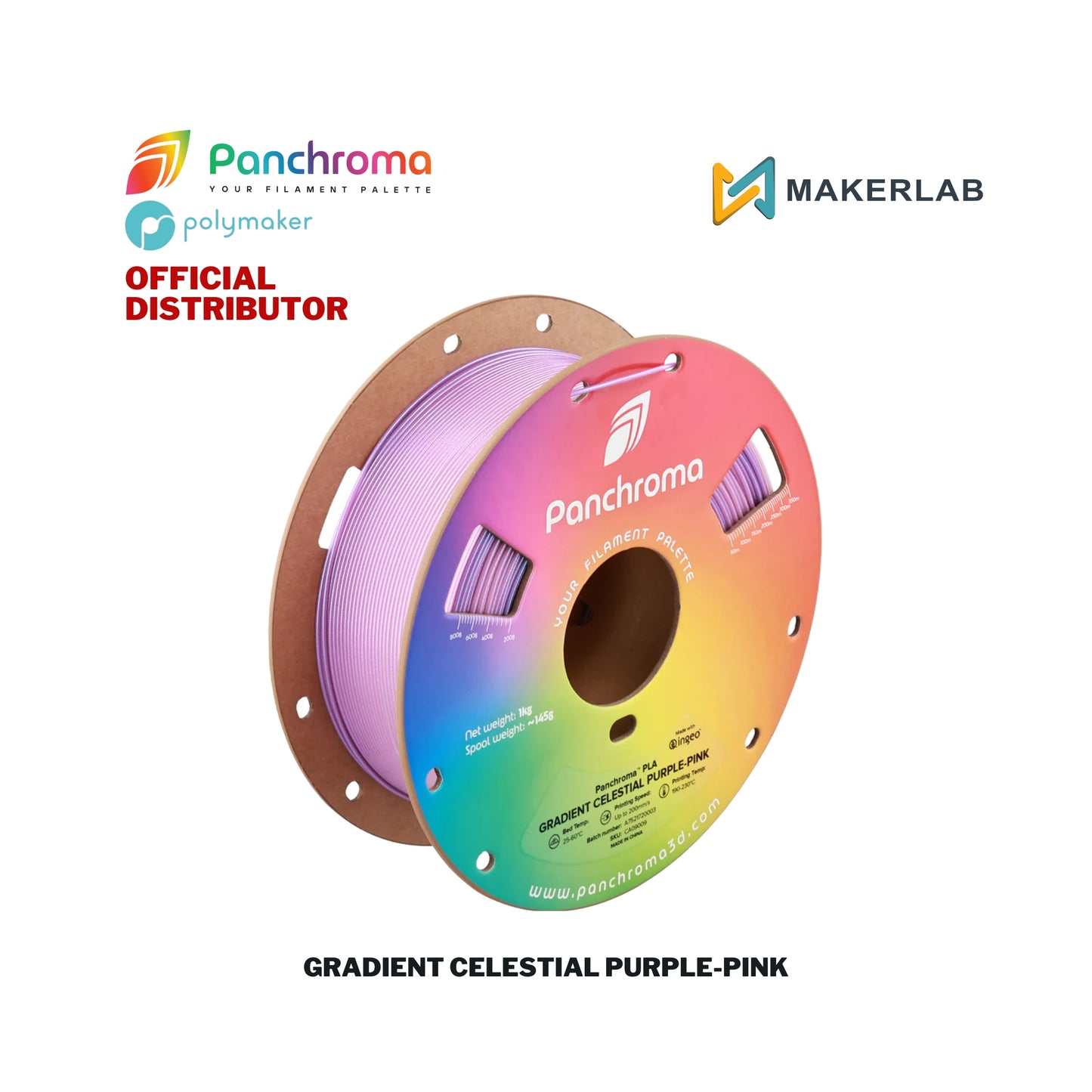 Polymaker Panchroma Gradient Celestial PLA Filament