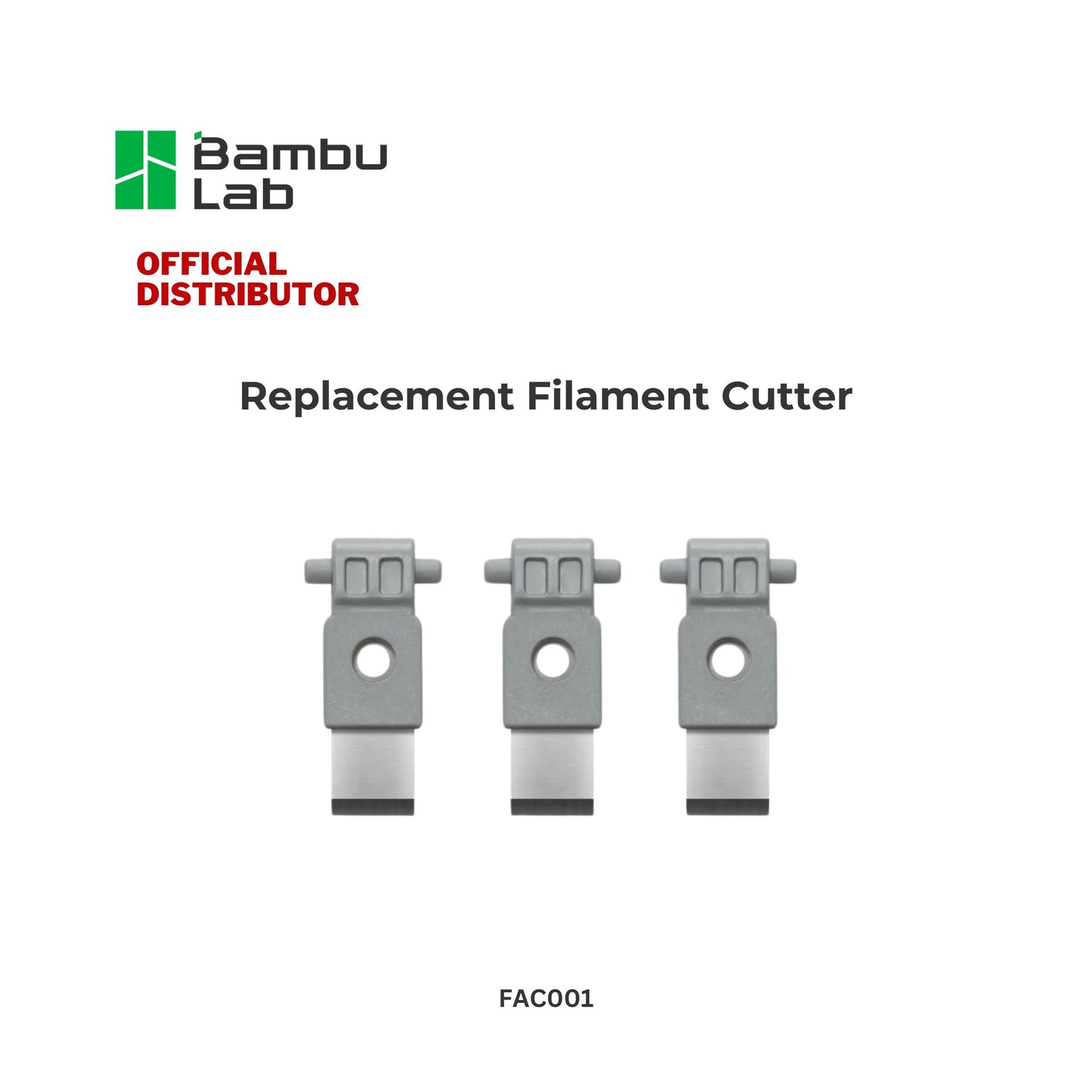 Bambu Lab Replacement Filament Cutter for P1 and X1 Series 3D Printer