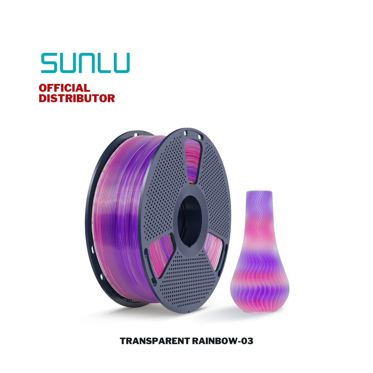 Sunlu Transparent Rainbow Filament