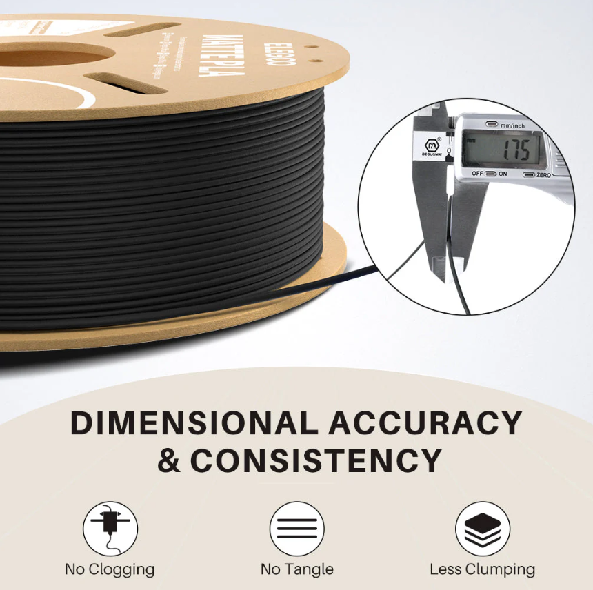 Elegoo PLA Matte 3D Printer Filament 1.75mm 1KG