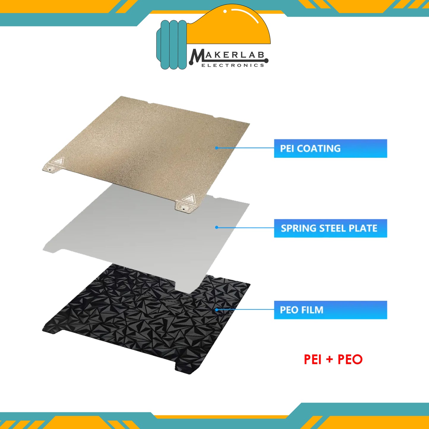 Creality K1 K1 Max Ender 3 V3 KE SE CR-10 SE Neptune 4 Pro Build Plate PEI PEO PET PEY Double-Sided Printing Heated Bed (Without Magnetic Bed)