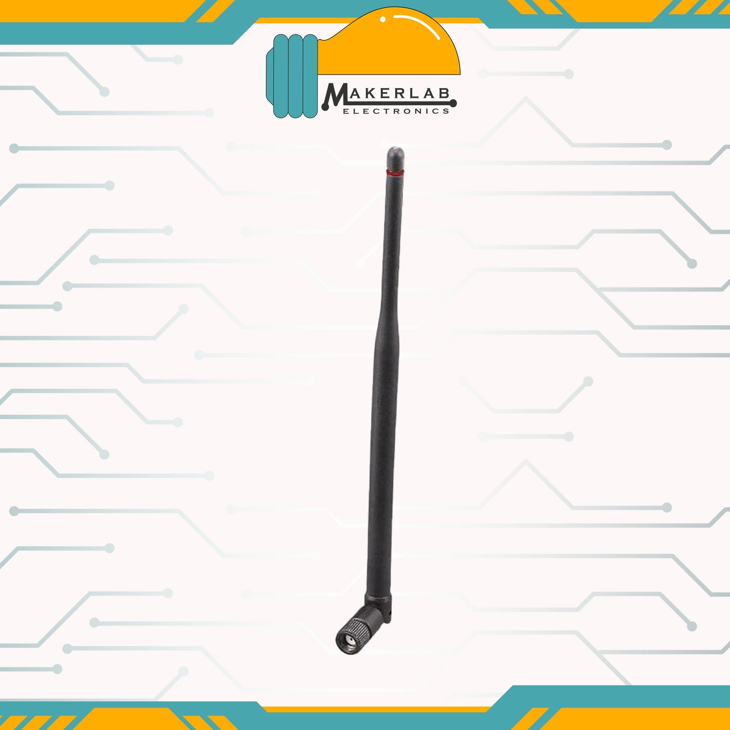 433 MHz tilt/swivel dipole whip antenna RP-SMA plug female socket LPWA applications
