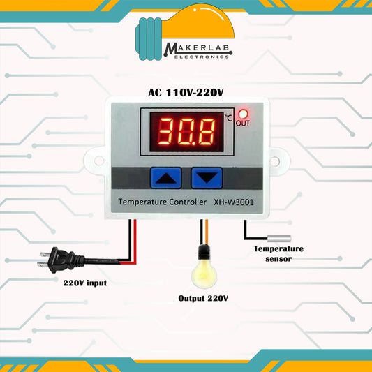 Thermostat Control XH-W3001 Multifunction Digital Temperature Controller Switch AC110 220V XH W3001 Xhw3001