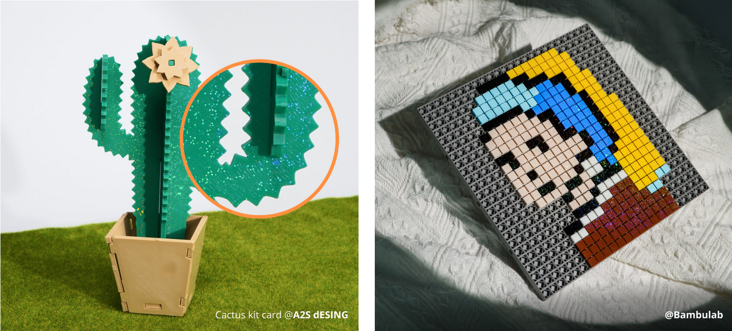 Bambu Lab 3D Effect Sheets Combo with Plate for A1 mini 180x180mm | FAP014