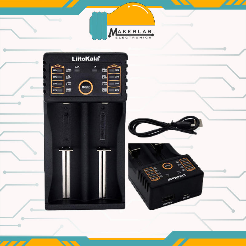 LiitoKala Lii-202/Lii-402 Battery Charger 26650 21700 18650 18350 14500 AA AAA