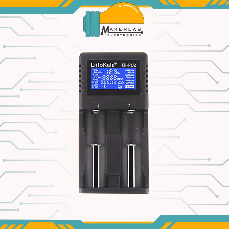 LiitoKala Lii-PD2/Lii-PD4 Battery Charger 26650 21700 18650 18350 14500 AA AAA