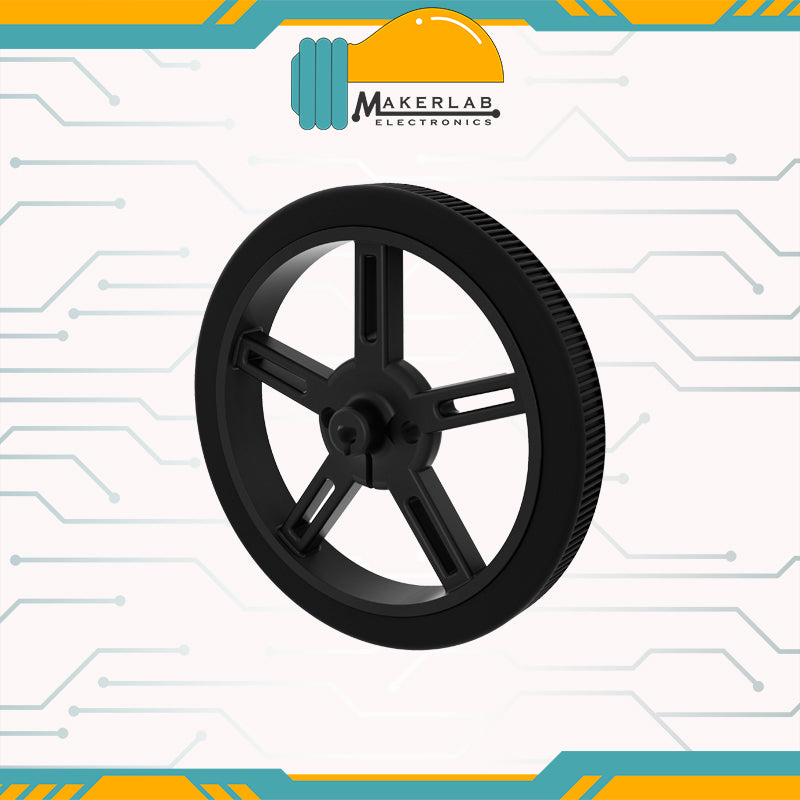 60mm N20 Wheel | 28.6mm 3Pi MiniQ Wheel for N20 DC Motor