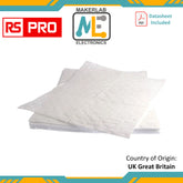 RS PRO Pad Spill Absorbent for Oil Use, 90 L Capacity, 100 per Pack