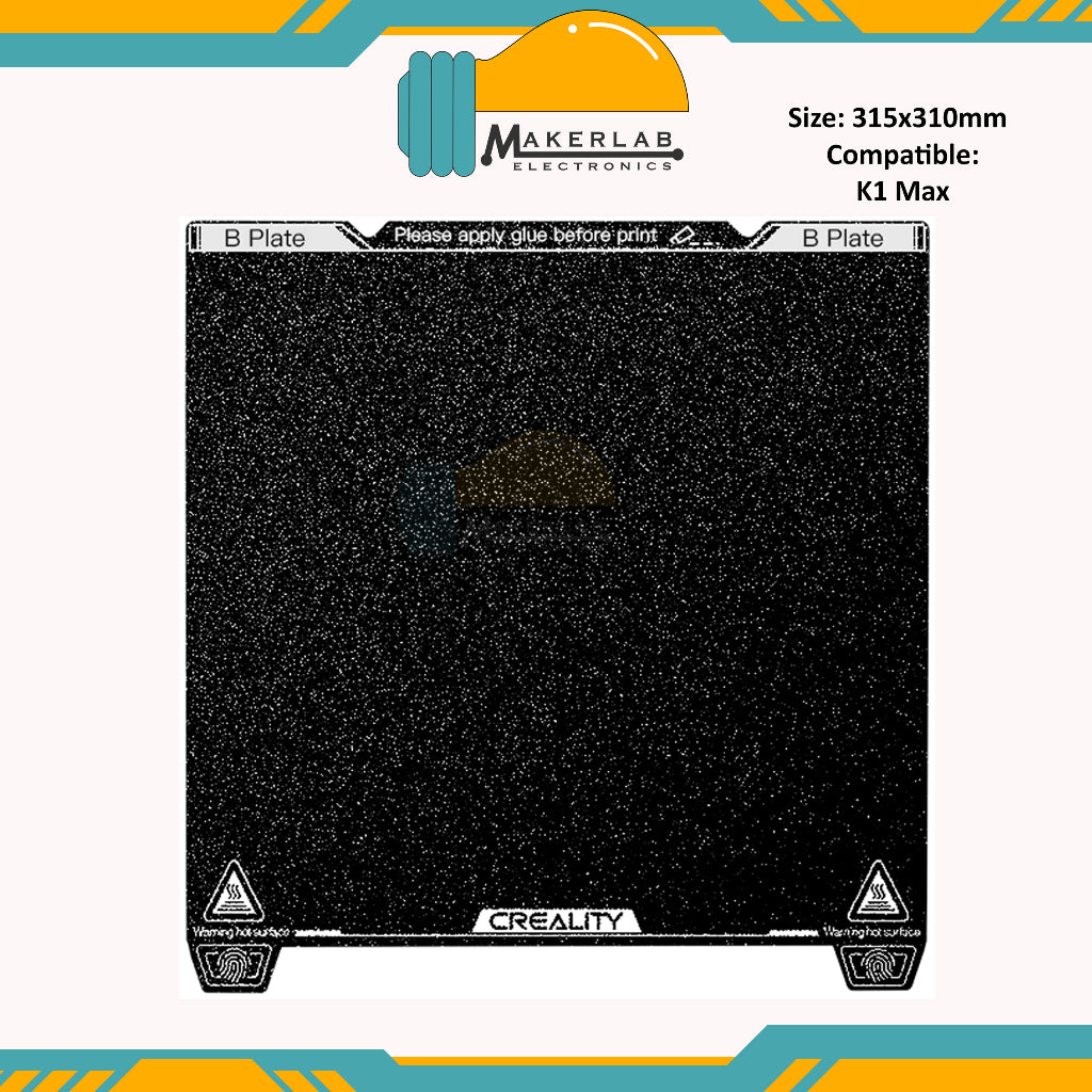 Creality K1 K1 Max PEI Build Plate Kit with soft magnetic sticker 315x310mm 235x235mm for 3D Printer