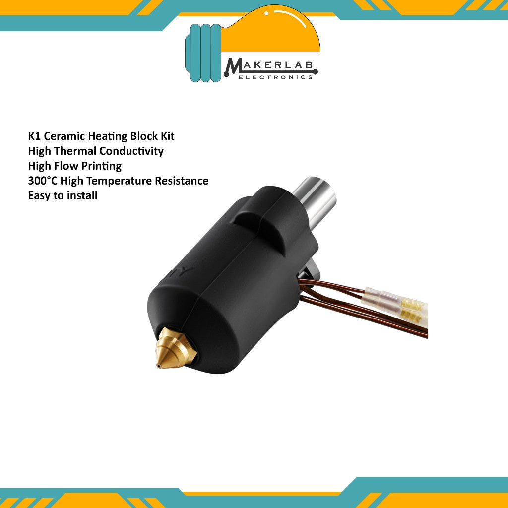 Creality K1 Ceramic Heating Block Hotend Kit 300°C Temperature High flow printing for K1 K1 Max