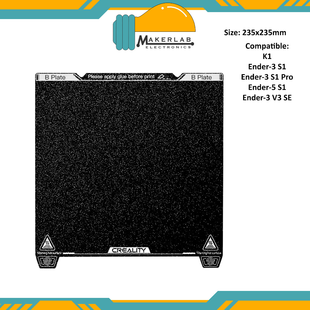 Creality K1 K1 Max PEI Build Plate Kit with soft magnetic sticker 315x310mm 235x235mm for 3D Printer