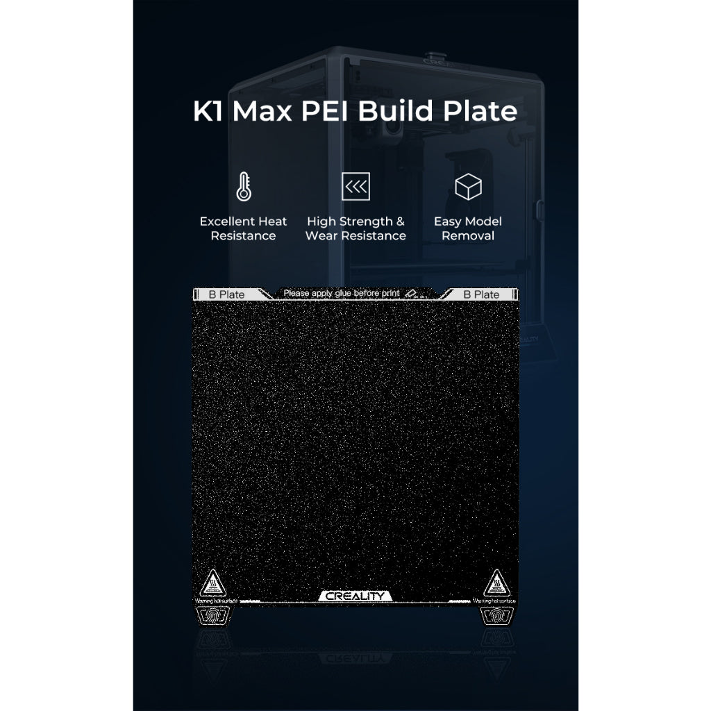 Creality K1 K1 Max PEI Build Plate Kit with soft magnetic sticker 315x310mm 235x235mm for 3D Printer