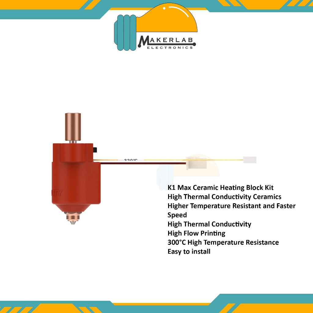 Creality K1 Ceramic Heating Block Hotend Kit 300°C Temperature High flow printing for K1 K1 Max
