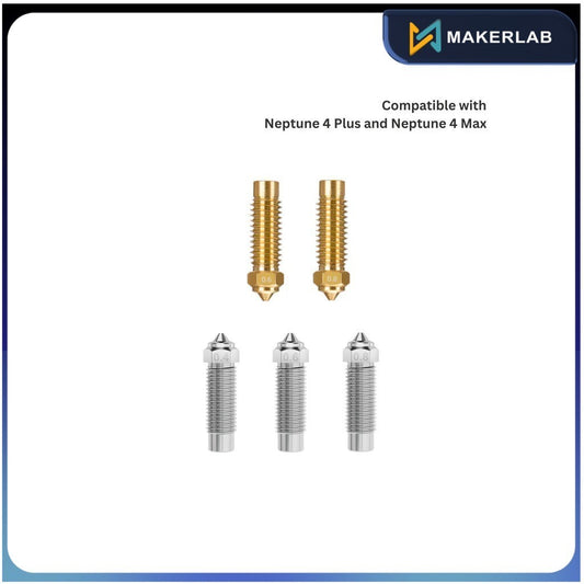 Elegoo Brass 0.6 0.8 Hardened Steel 0.4 0.6 0.8 Nozzle for Neptune 4 Plus Neptune 4 Max 3D Printer