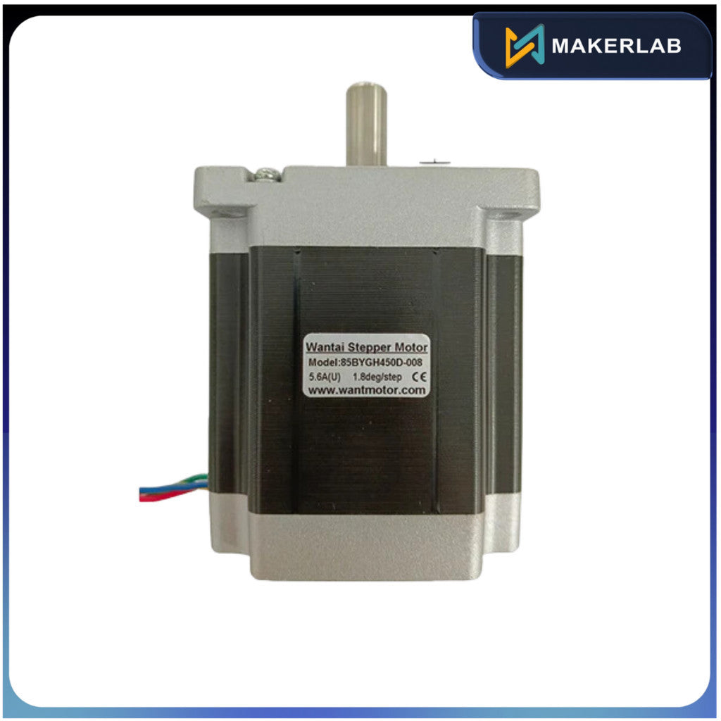 Wantai Stepper Motor Nema 34 70kg-cm 5.6A 100mm | Model 85BYGH450D-008