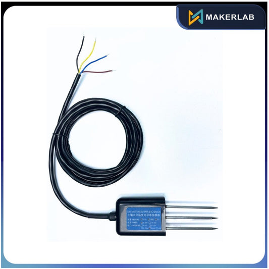 RS485 Output 3Pin Probes 3in1 Soil Sensor with Cable 2M
(Temperature + Humidity + EC)