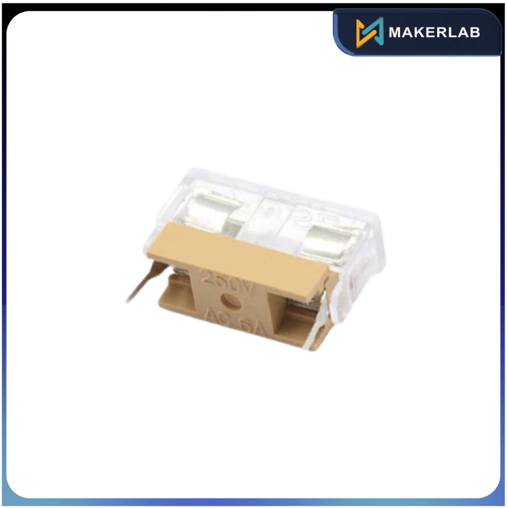 Fuse Holder 5x20 PCB Mounted with Cover