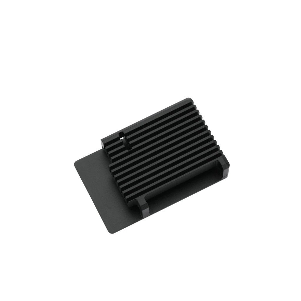 Black Metal Aluminum Case with Four-line Double Fans for Raspberry Pi 5