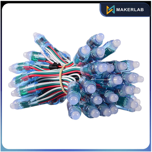 WS2811 LED String 12mm 5V-50 Pixel | 21Keys RF Remote Controller - WS2811 WS2812 LEDStripController