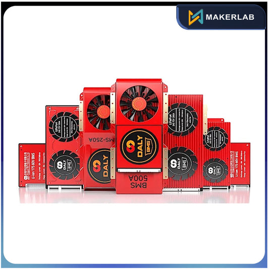 Solar DALY BMS 4S 12V | 8S 24V | 16S 48V Lifepo4 Battery Protection Board with Balance Leads Wires