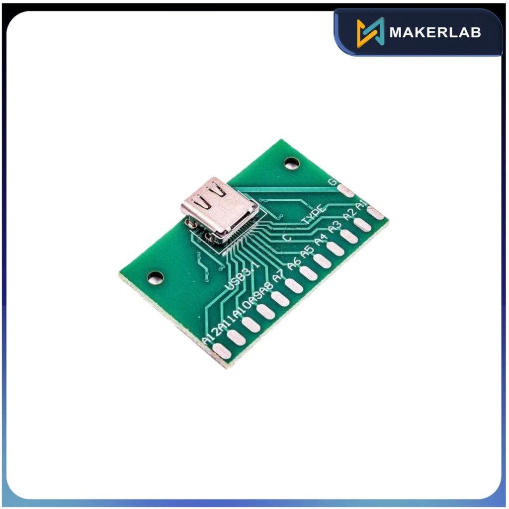 Type C Female Test Board USB 3.1 Connector Adapter Board