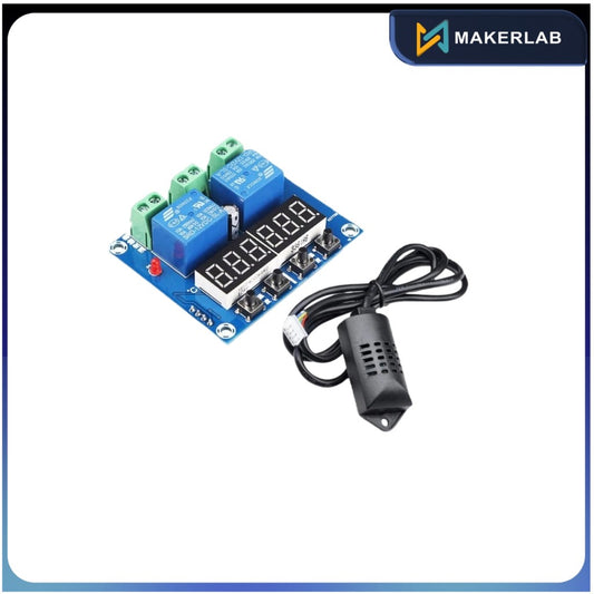 XH-M452 High Precision DC 12V 10A Digital LED Dual Output Temperature and Humidity Controller Module with SHT20 Sensor