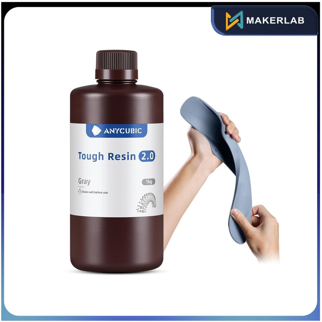 Anycubic White Tough 3D Printer Resin 2.0 1KG