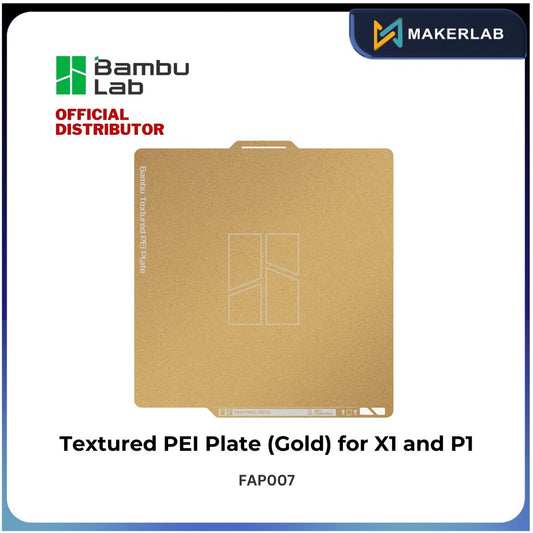 Bambu Lab Textured PEI Plate (Gold) Compatible with X1 Series & P1 Series 3D Printer