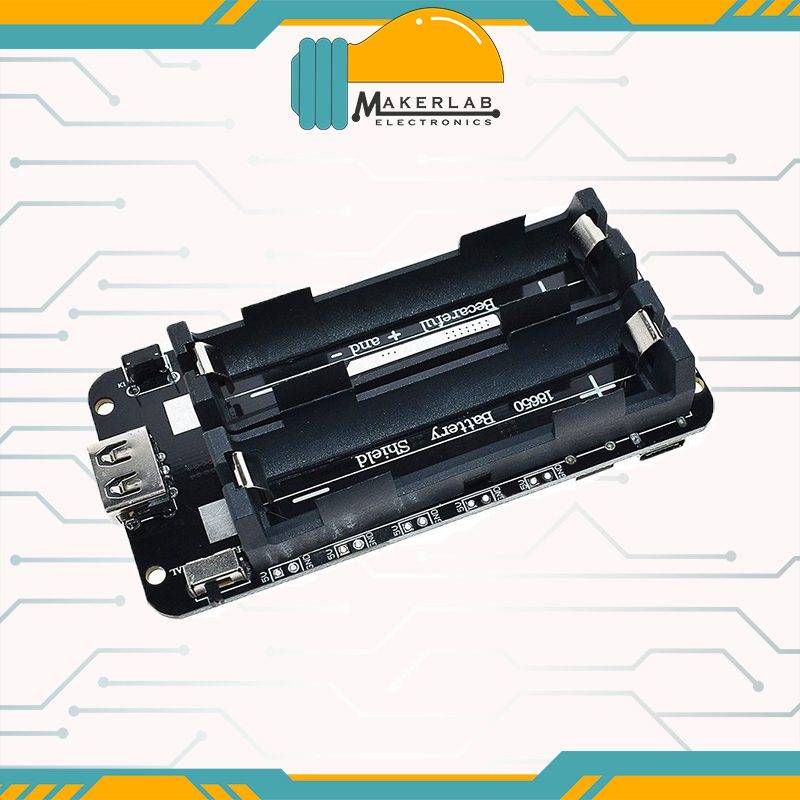 Dual 18650 Lithium Battery Shield V8 Mobile Power Expansion Board Module