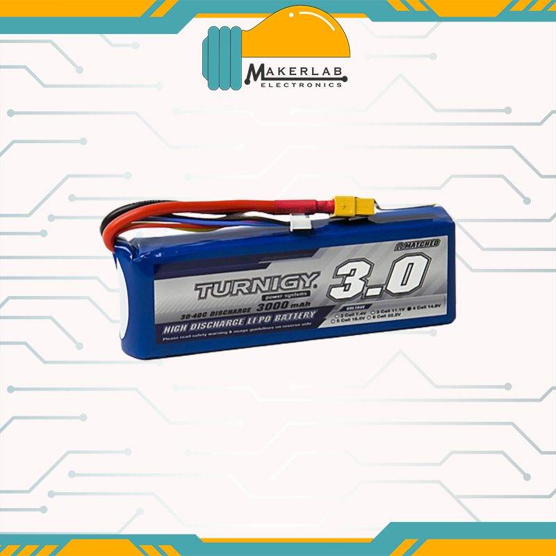 Turnigy 3000mAh 4S 30C 14.8V Lipo Pack with XT-60
