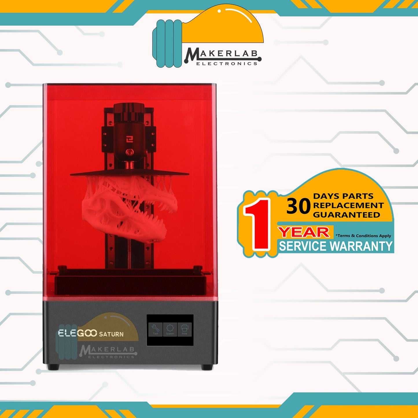 Elegoo Saturn MSLA 4K Monochrome LCD Resin 3D Printer