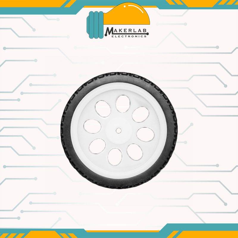 65mm White Wheel thin