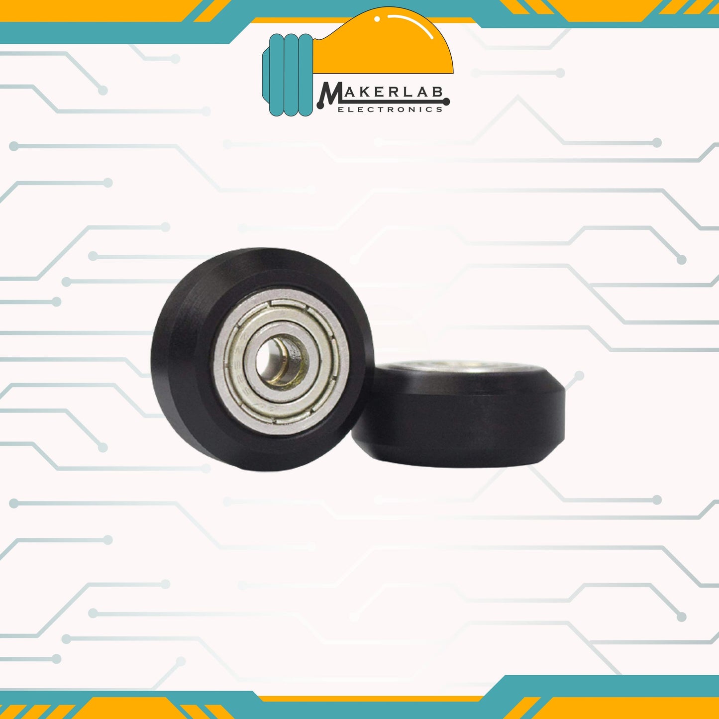 Delrin or Polycarbonate Plastic Wheel Roller V-Slot Pulley Linear Bearing for 3D Printer
