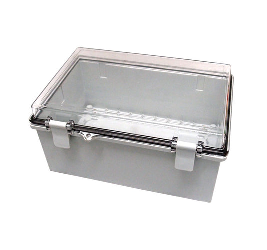Weatherproof Enclosure 285x190x140mm IP65 NEMA 4 ABS - Transparent Lid