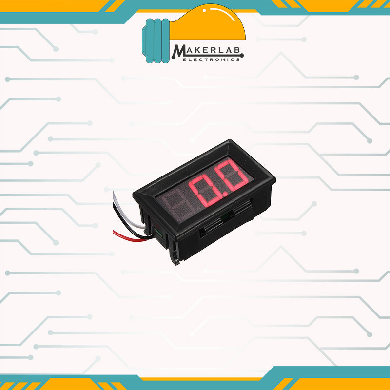 0.28in 0.56inch 0-30V | 3.5-30V | 0-100V Red Blue Green 2 / 3 Wire LED Display Digital DC Voltmeter