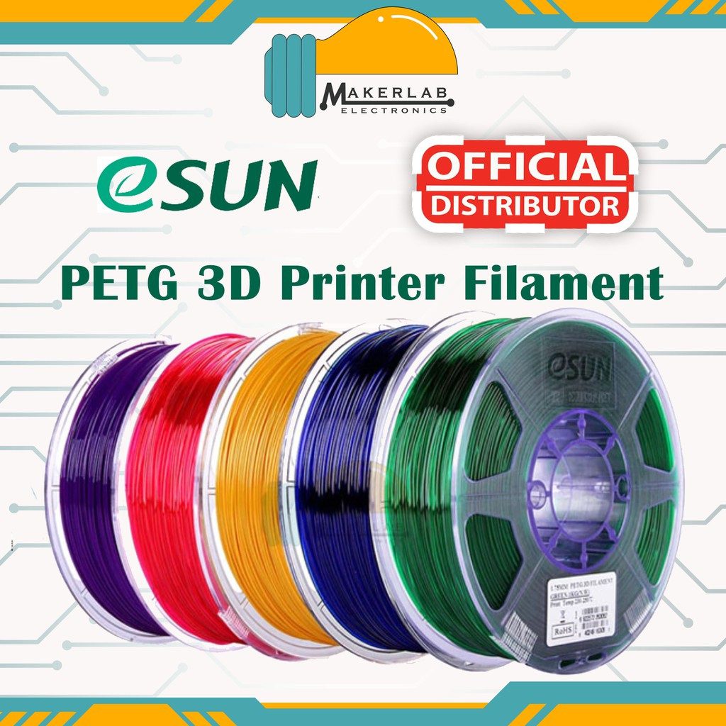 Esun PETG 1.75mm 2.5KG Filament 3D Printer – Makerlab Electronics