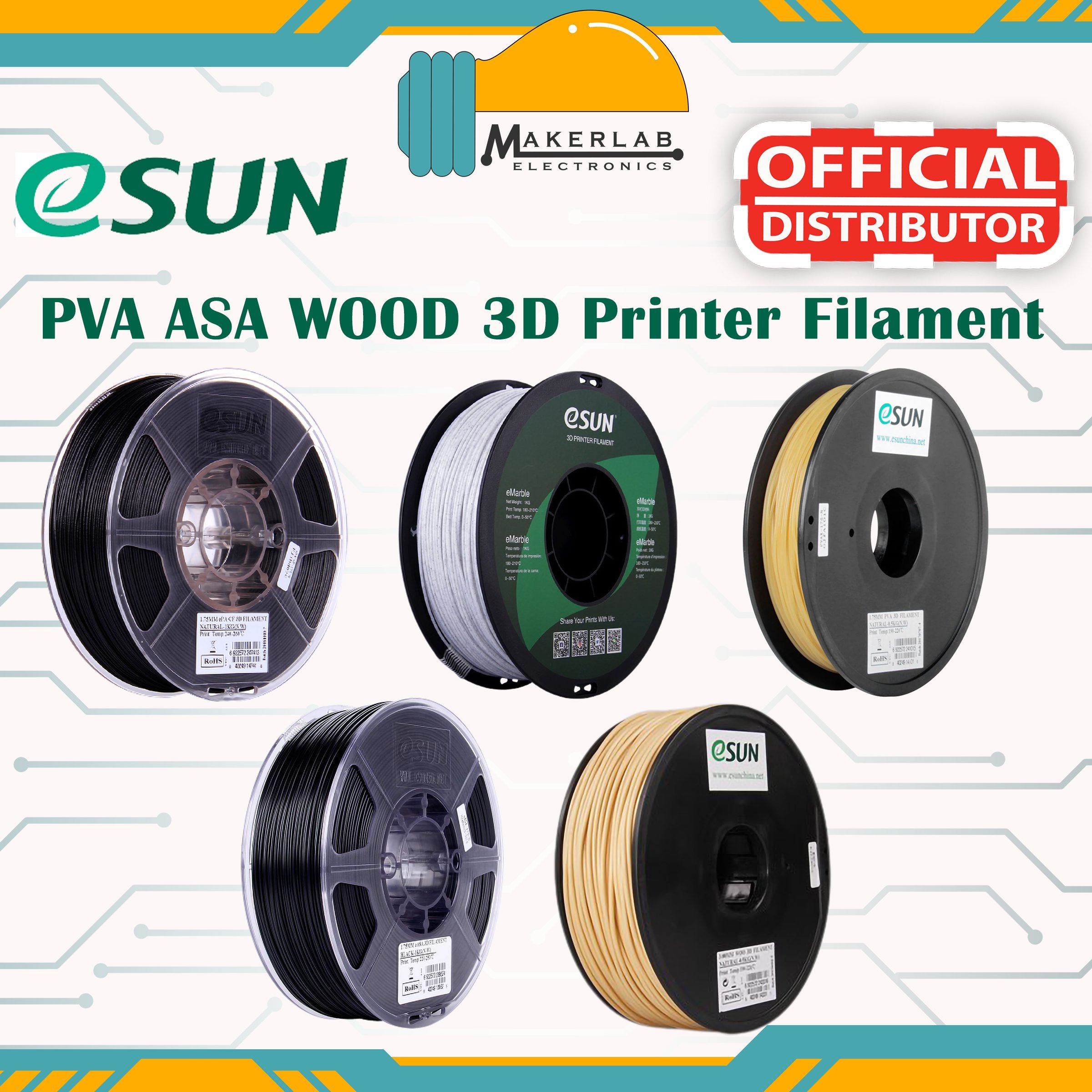 PVA eSUN 3D printer Filament