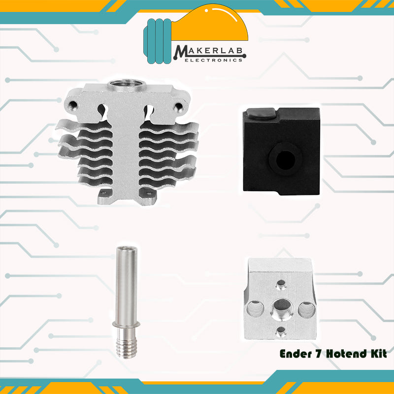 Creality Ender 7 | CR6SE Hotbed Accesory Kit (Throat, Heater Block, Silicone)