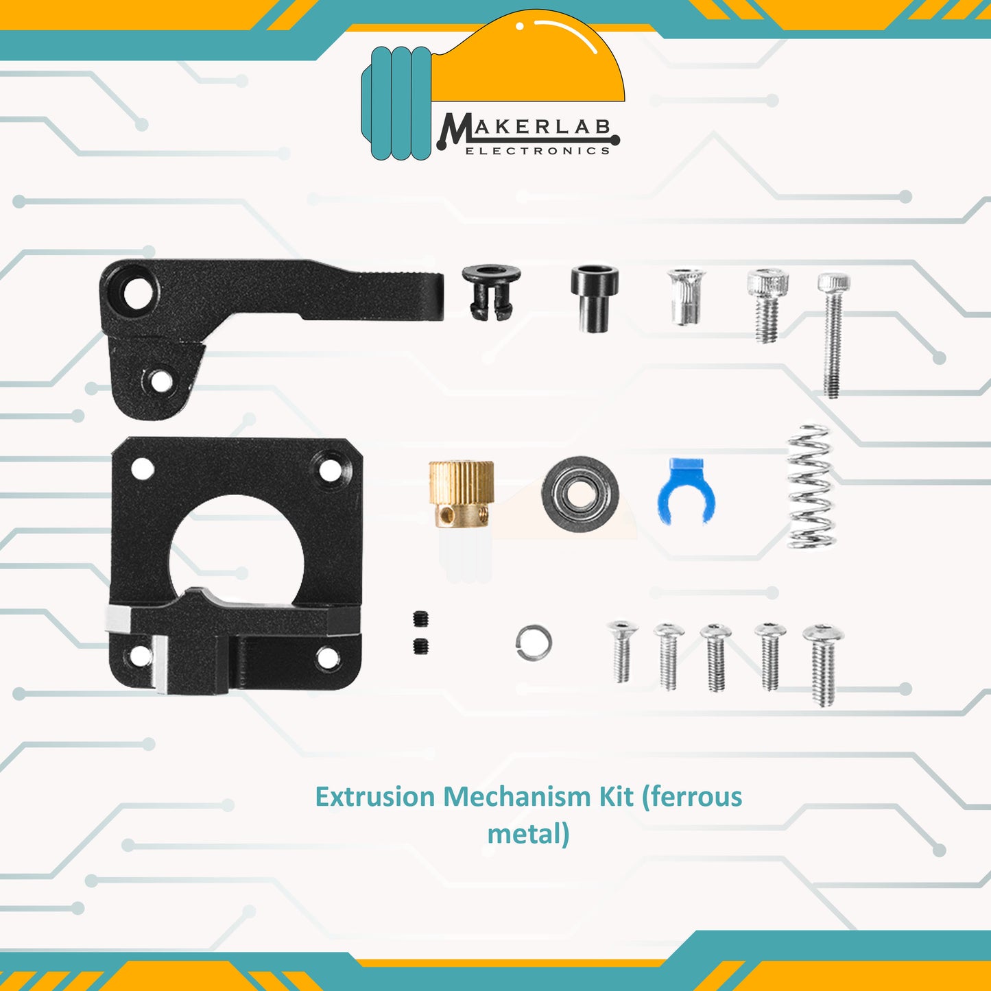 Dual Gear Aluminum Extruder Gear Kit | Upgraded Extruder Kit for Ender 3 | CR10 Series