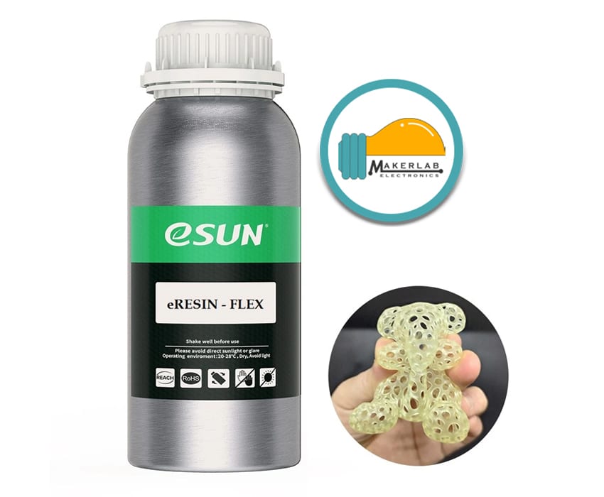 eSUN Bio Resin Flexible eResin Flex Transparent Yellow