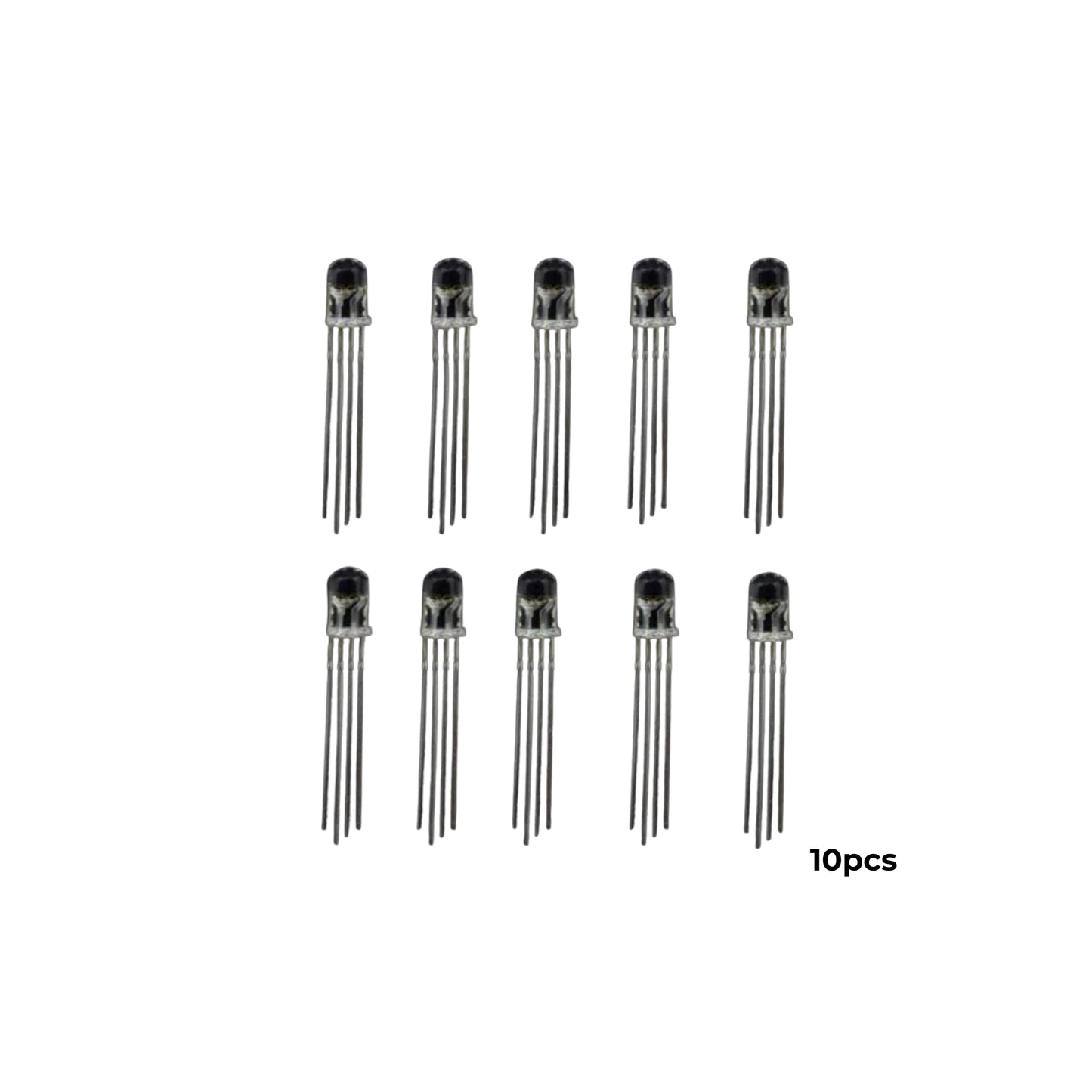 10 pcs 5mm RGB LED Common Cathode