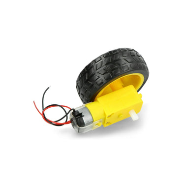 6V Yellow DC TT Gear Geared Motor and Wheel (Smart Car Robot Gear)