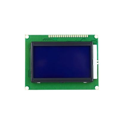 128x64 LCD Display White on Blue