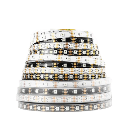 12V WS2815 Neopixel Programmable RGB LED Strip 60 LEDs/M IP65 IP67 4 Wires - 1 Roll of 5 meters