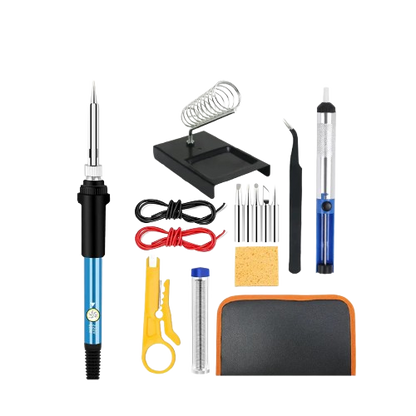 15-in-1 60W 220V Soldering Iron Handy Kit 200-450°C Adjustable Temperature tools and equipment set