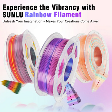 Sunlu PLA Rainbow 3D Printer Filament 1.75mm 1KG
