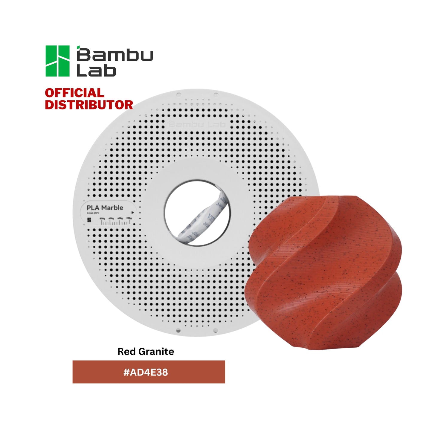Bambu Lab PLA Marble 3D Printer Filament 1.75mm 1KG