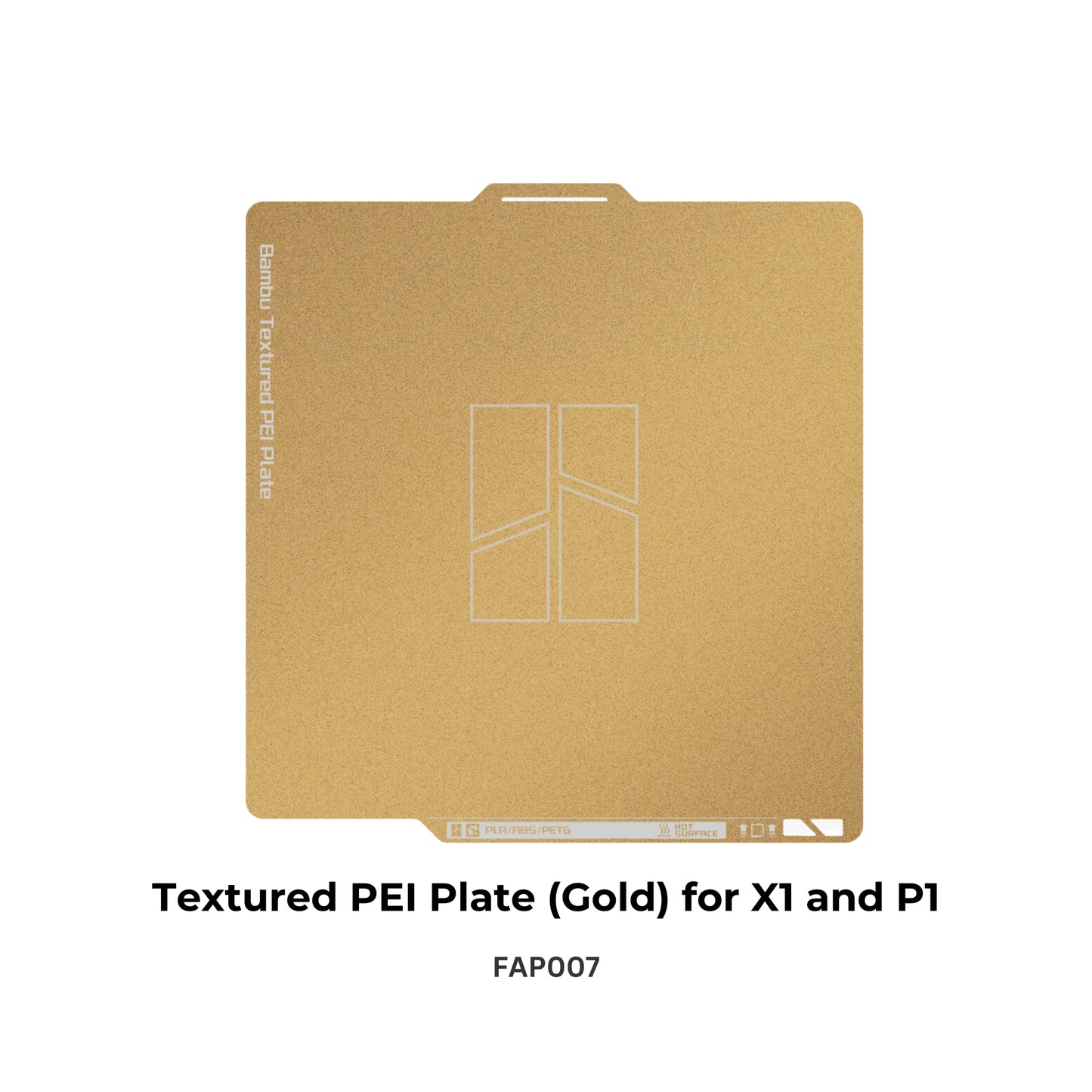 Bambu Lab Textured PEI Plate (Gold) Compatible with X1 Series & P1 Series 3D Printer